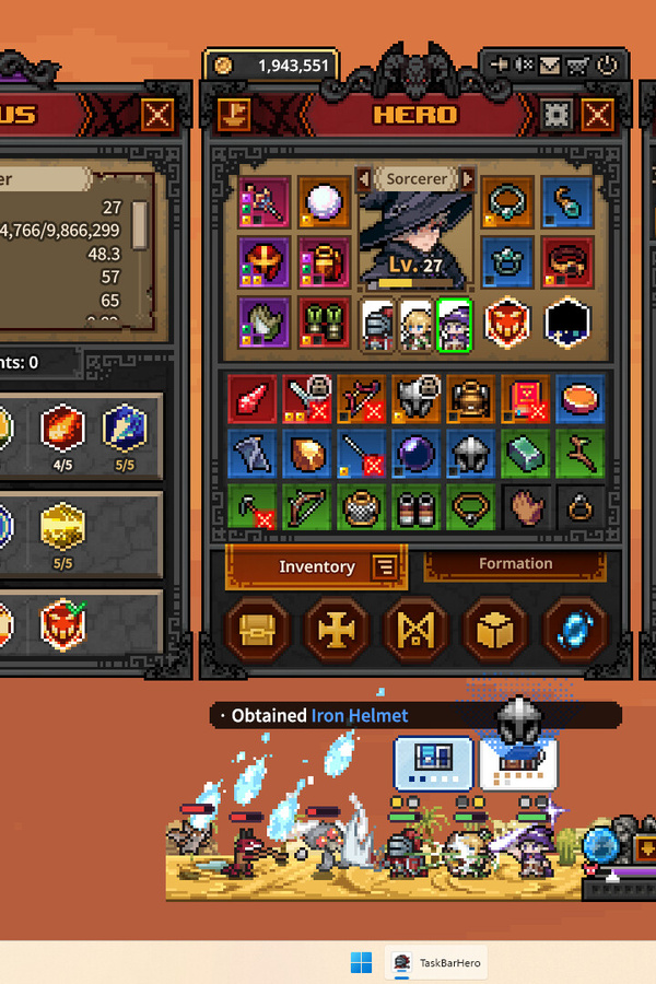 TBH: Task Bar Hero trainer