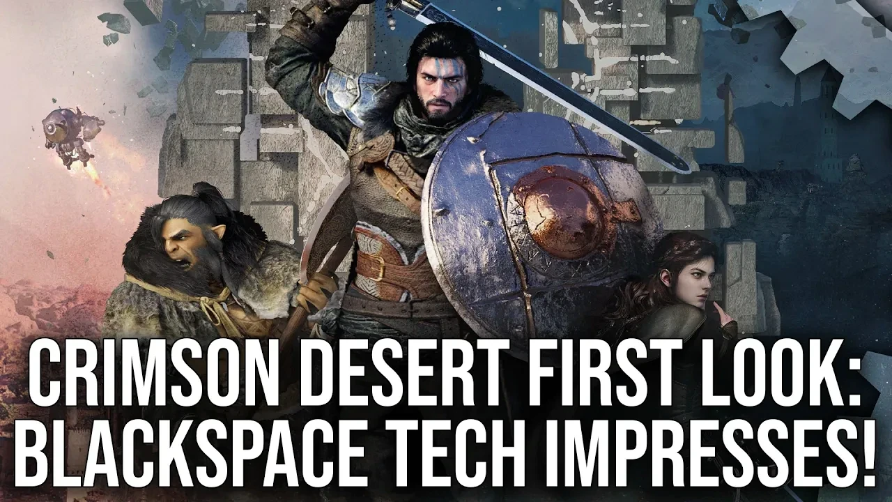 A frame from the Crimson Desert technical video