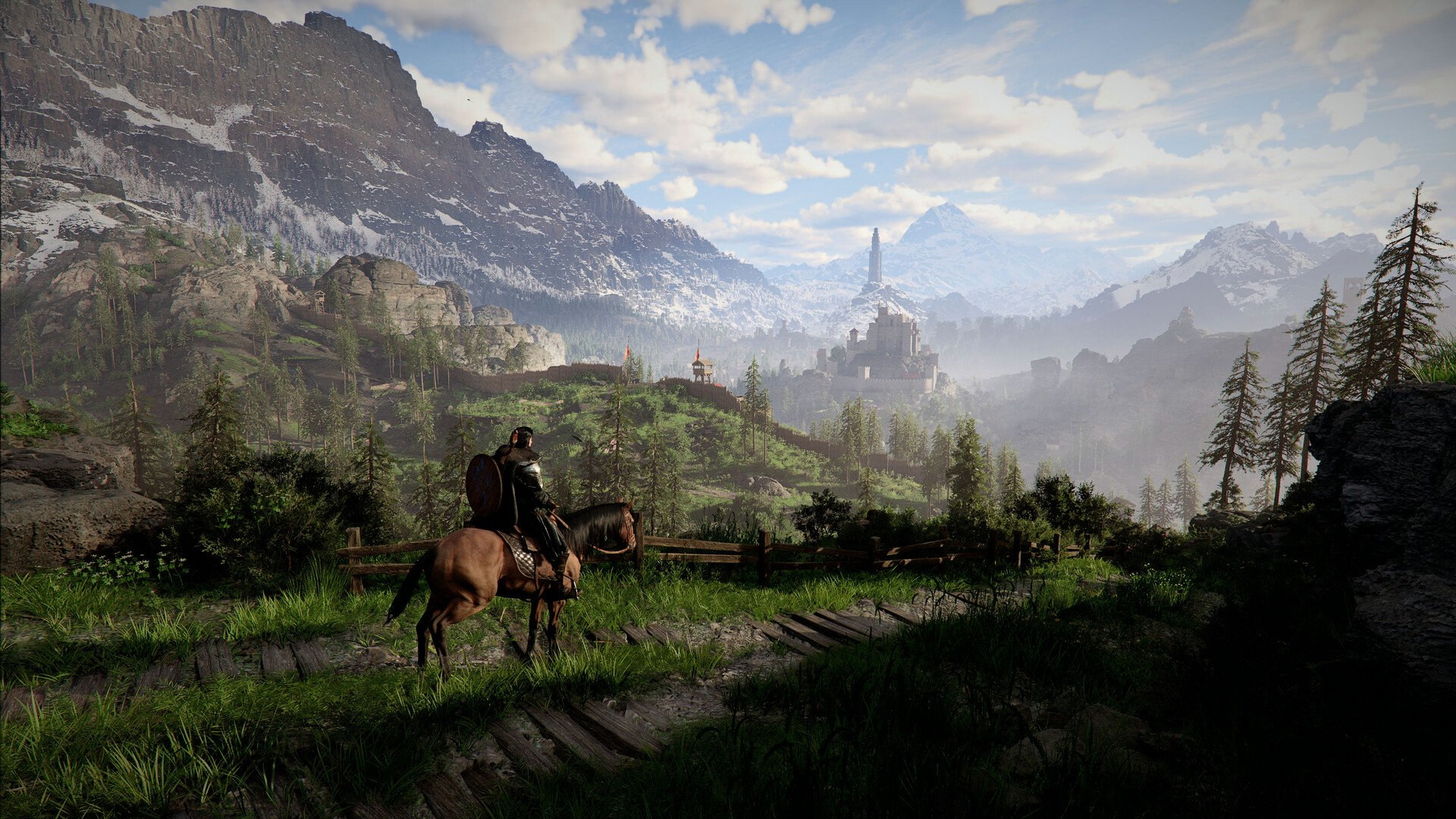Camp and countryside in Crimson Desert