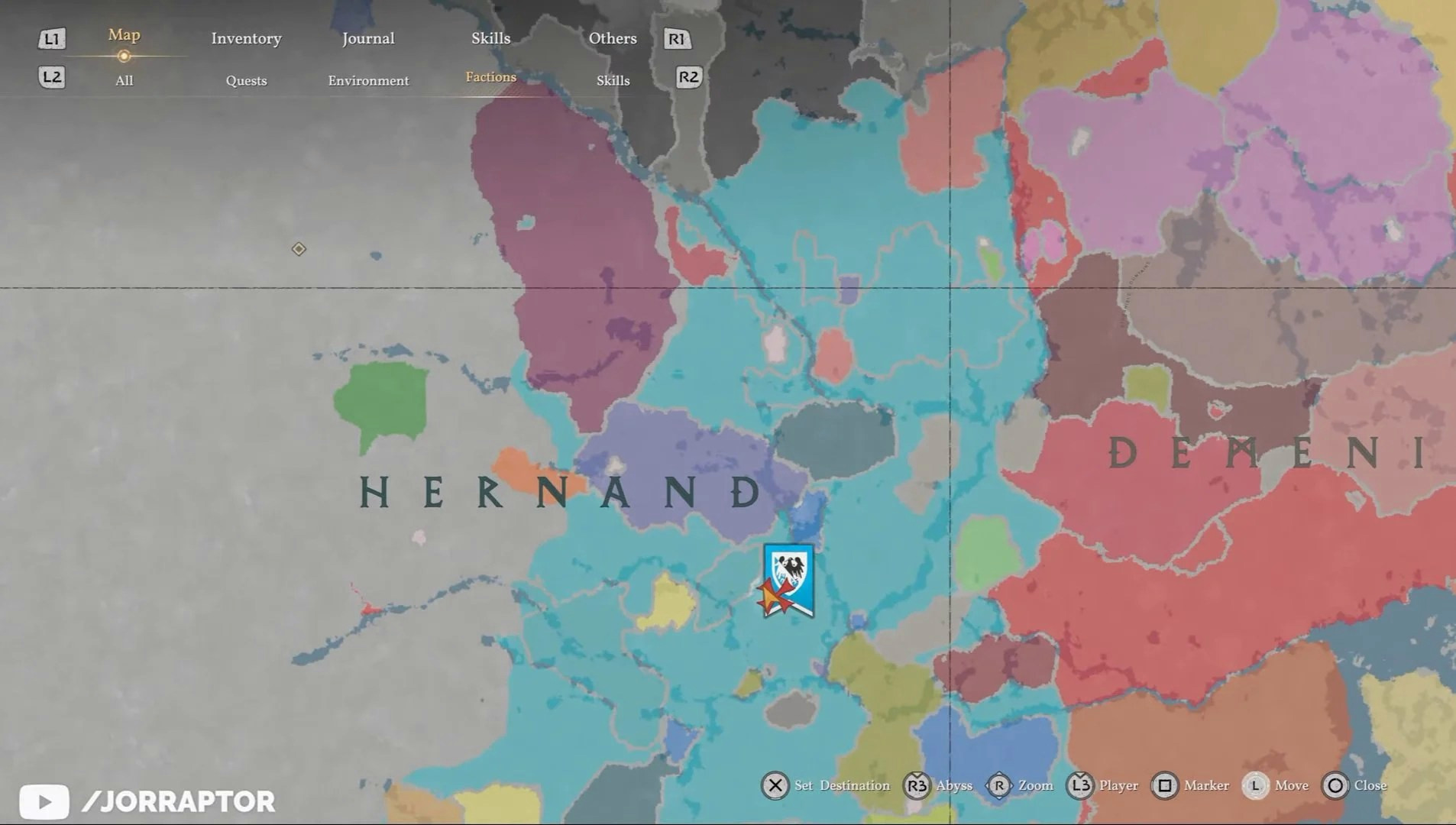Another section of the Pywel map