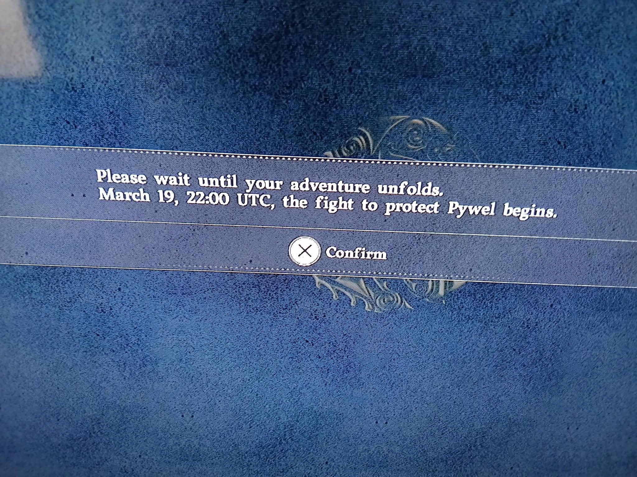 Packaging note about the unlock date