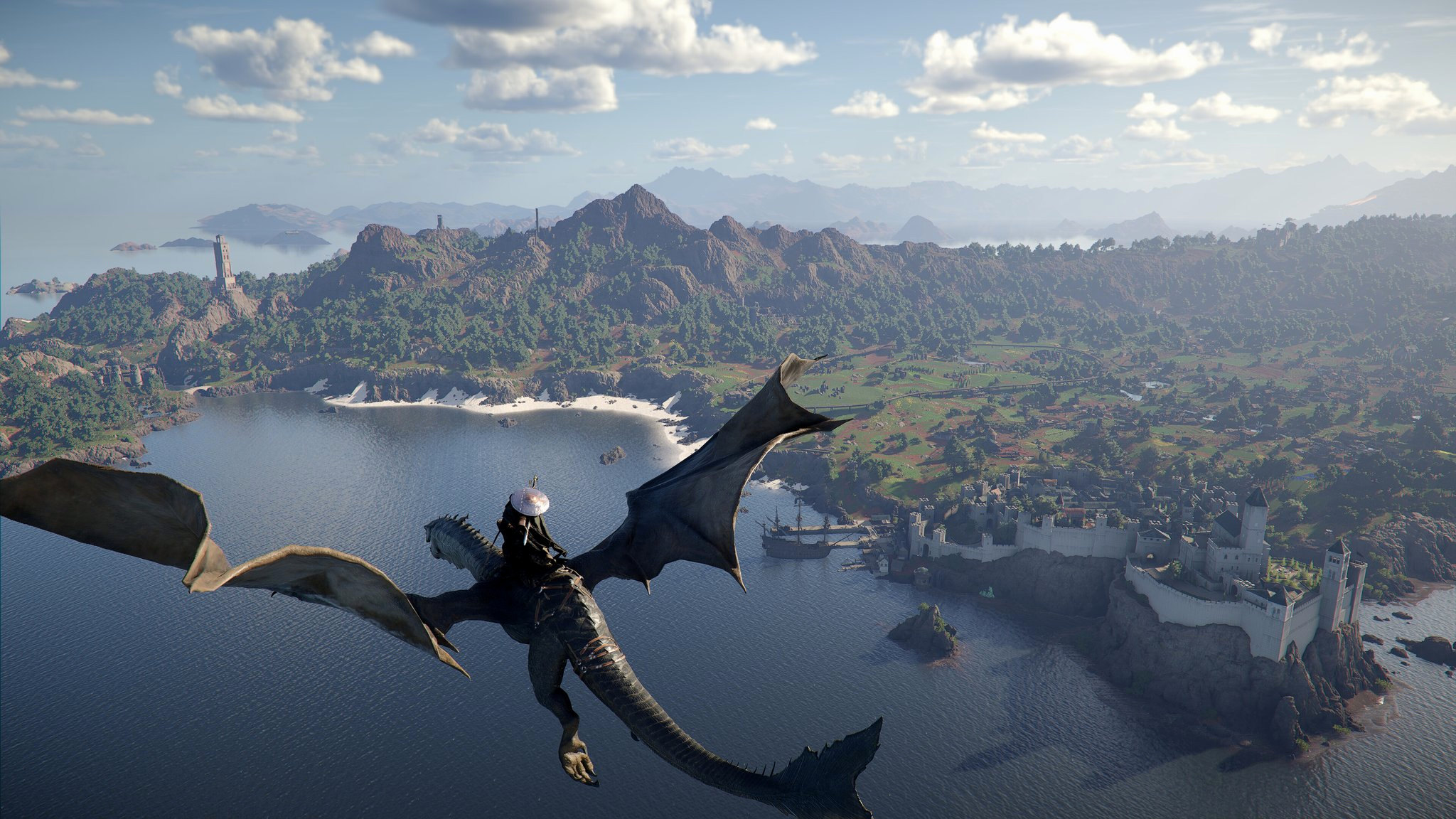 A shot with a long draw distance