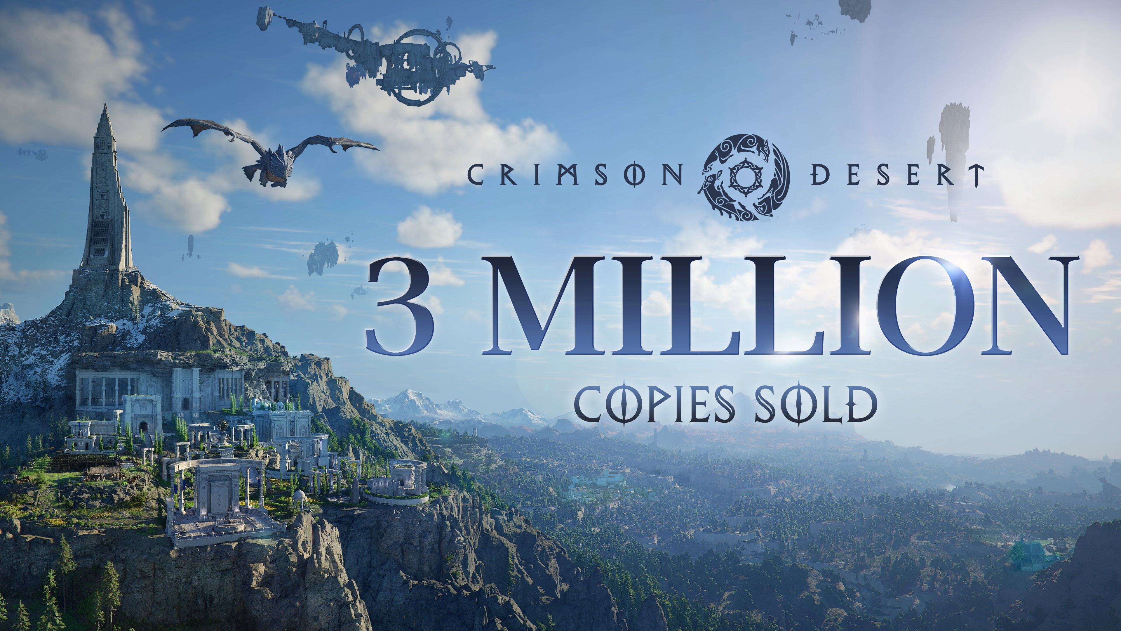 The three-million-copies announcement
