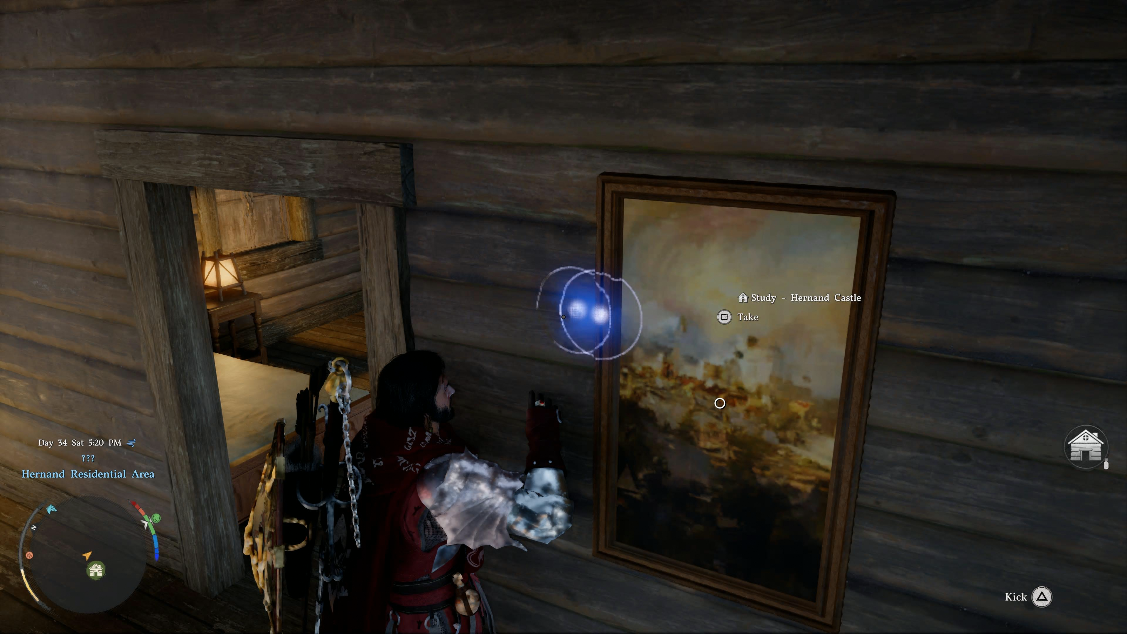 A painting after replacement