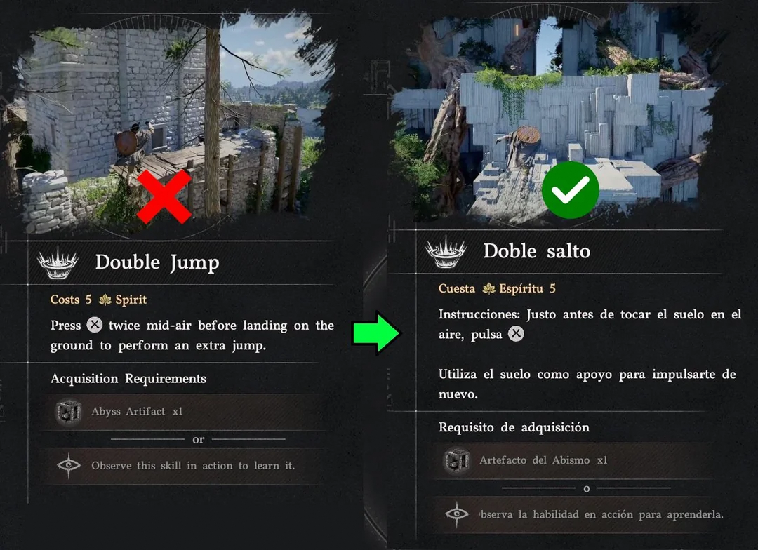 A jump at the ground