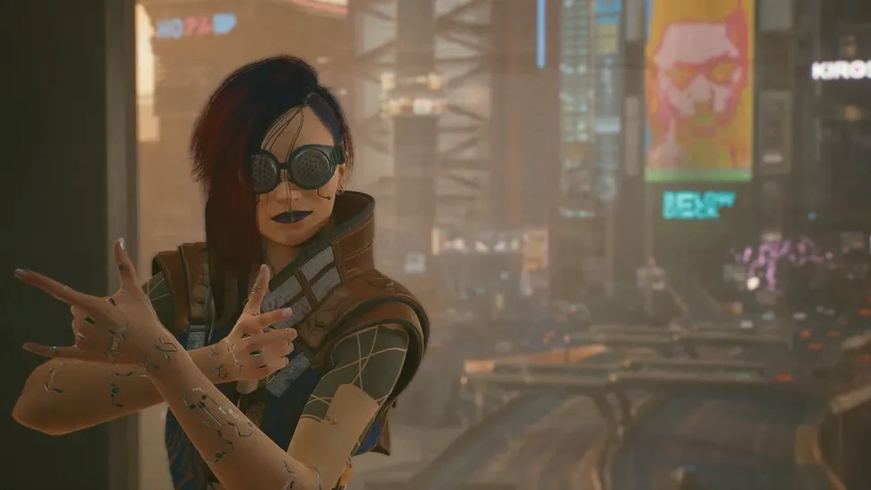 Artwork from the dispute over the Cyberpunk 2077 VR mod