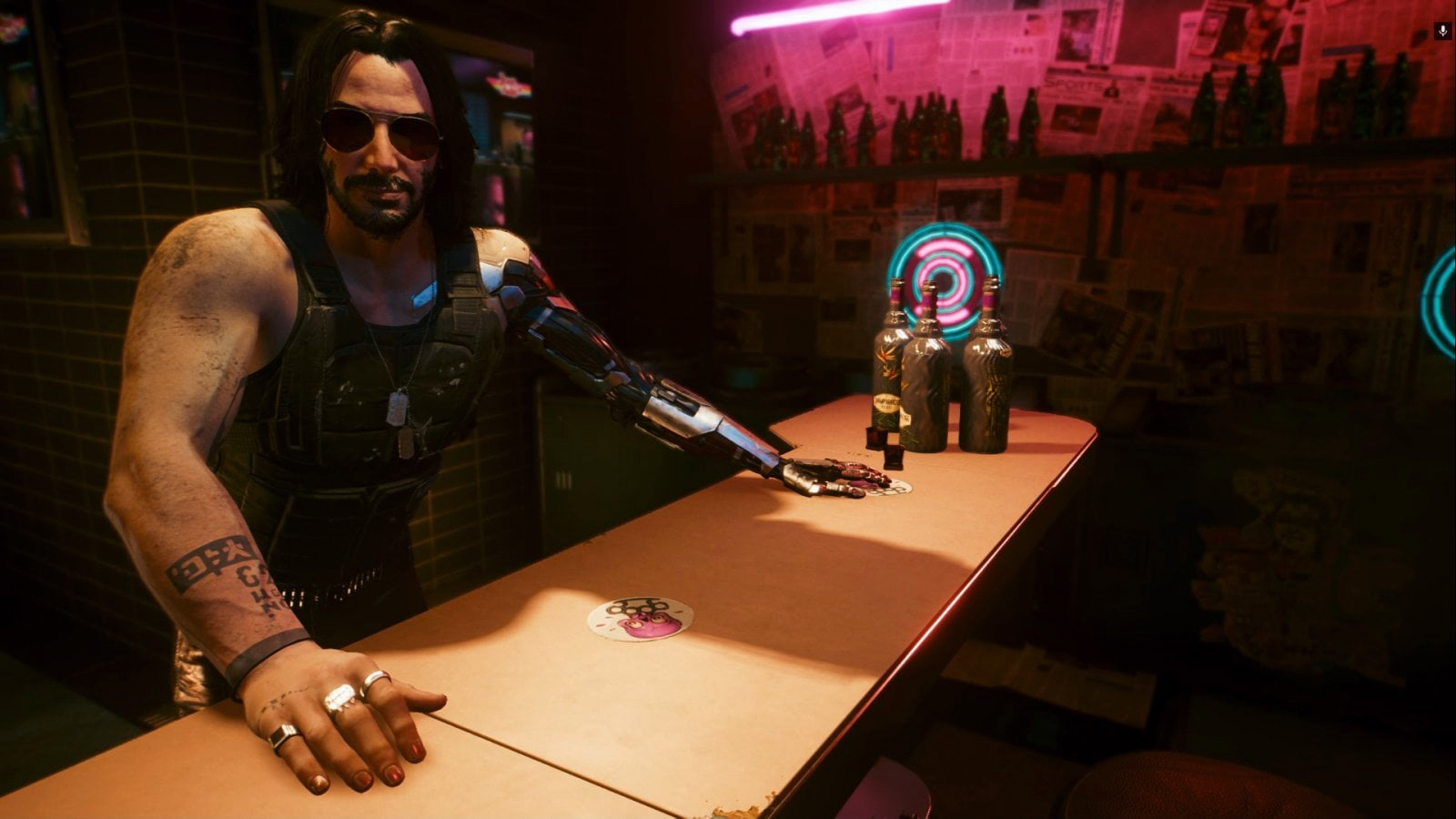 The first-person view in Cyberpunk 2077