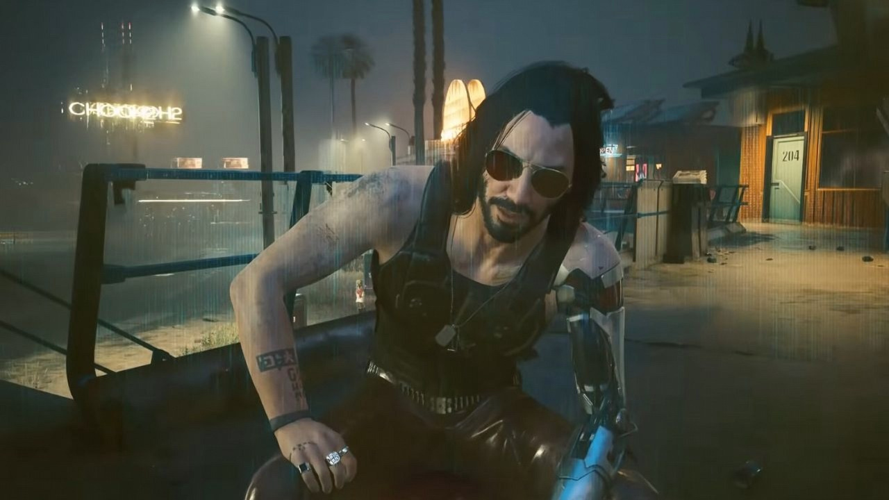 Johnny Silverhand in a conversation with V