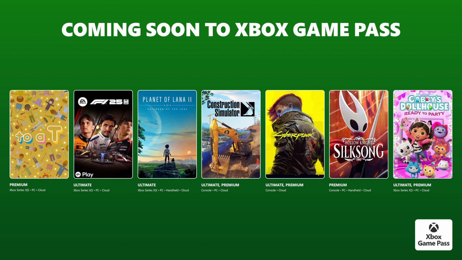 Cyberpunk 2077 in an Xbox Game Pass lineup
