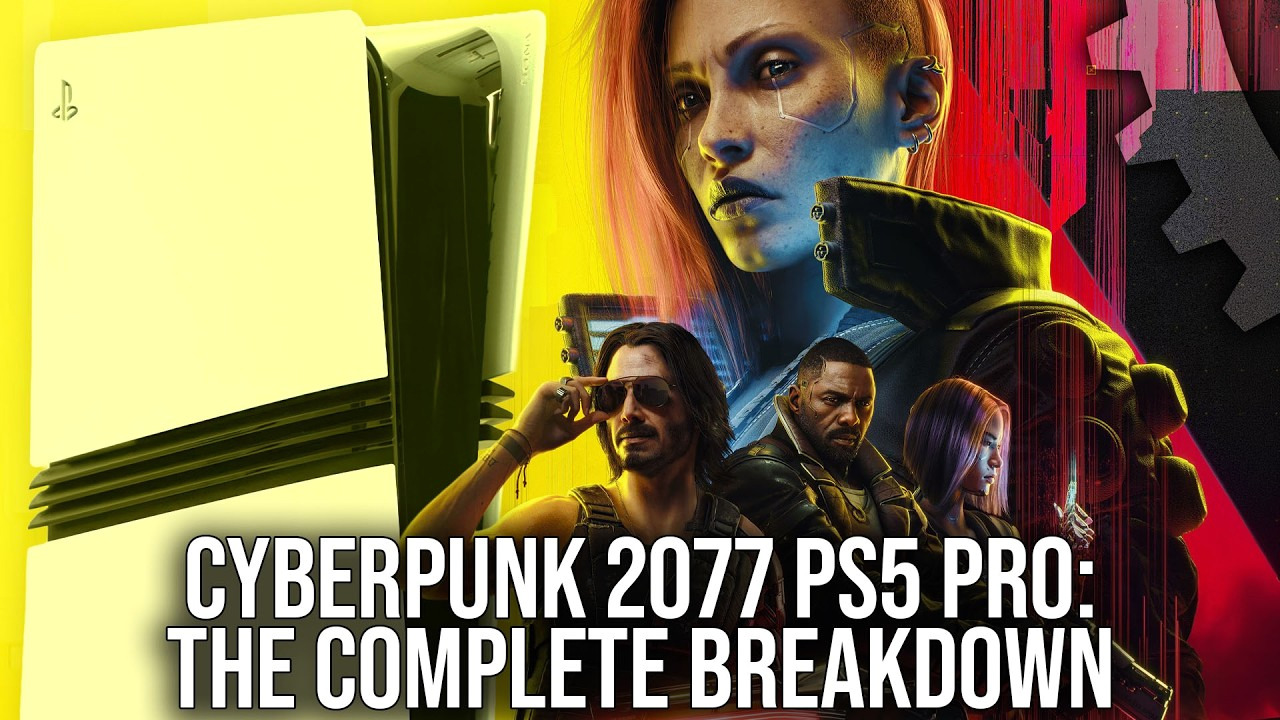 A Cyberpunk 2077 image comparison on PS5 Pro