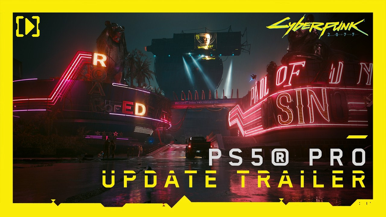 The Cyberpunk 2077 update on PlayStation 5 Pro