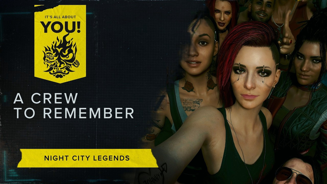 A frame from the Night City Legends video about V's allies