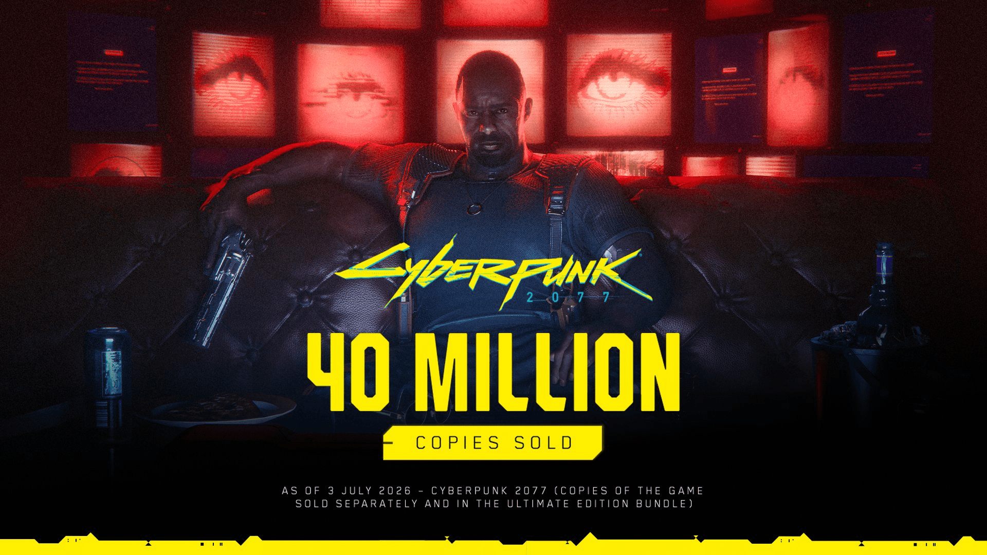 The 40-million sales mark for Cyberpunk 2077