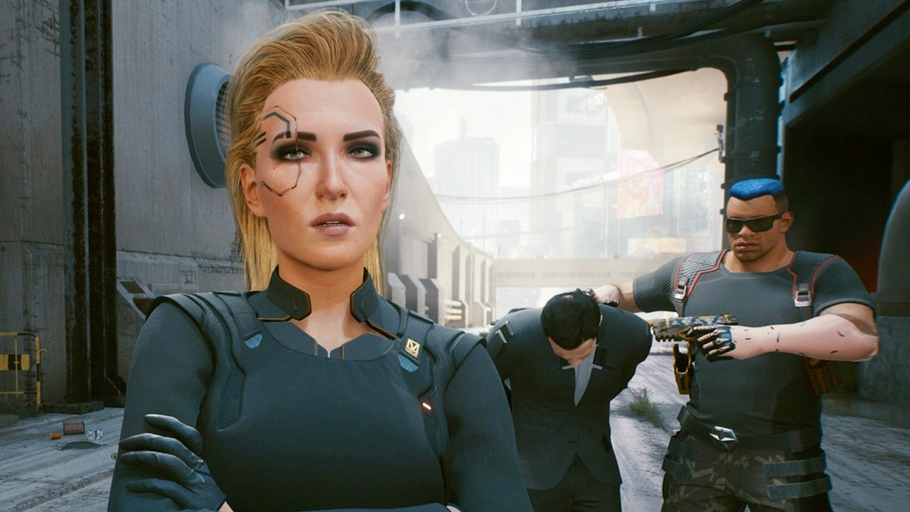 Meredith Stout in a short Cyberpunk 2077 scene