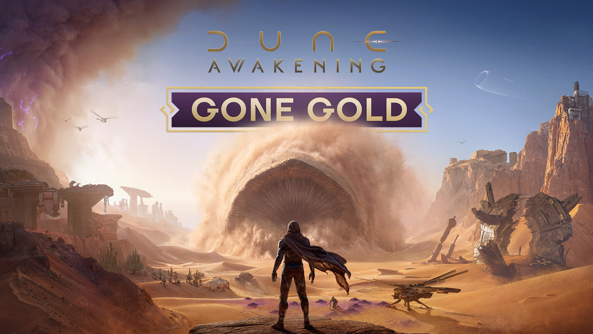 Key art for the gold console build of Dune: Awakening
