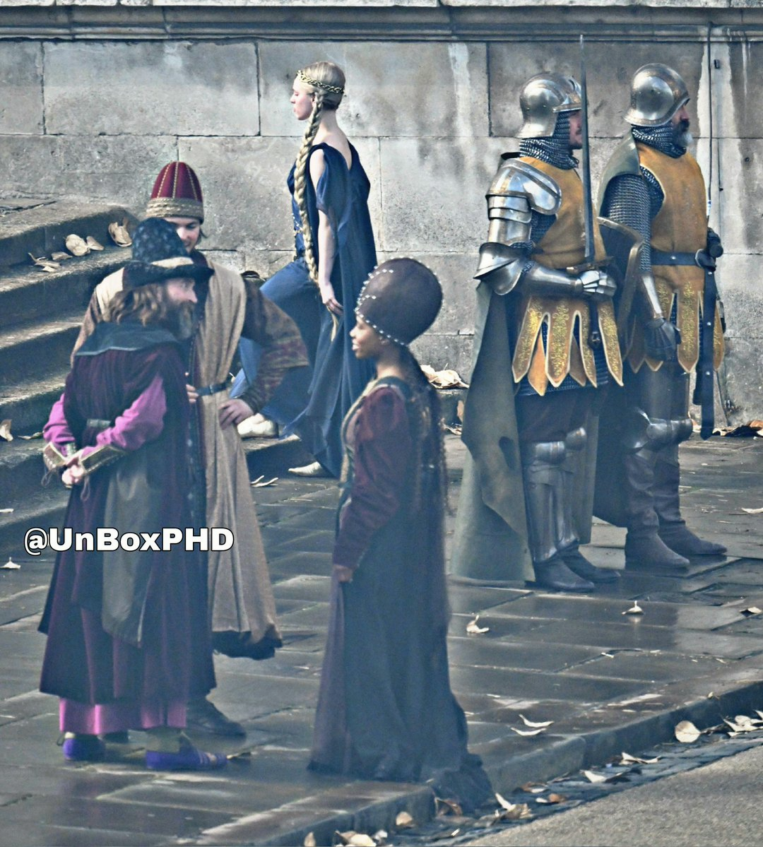 A second Elden Ring set photo showing fantasy costumes