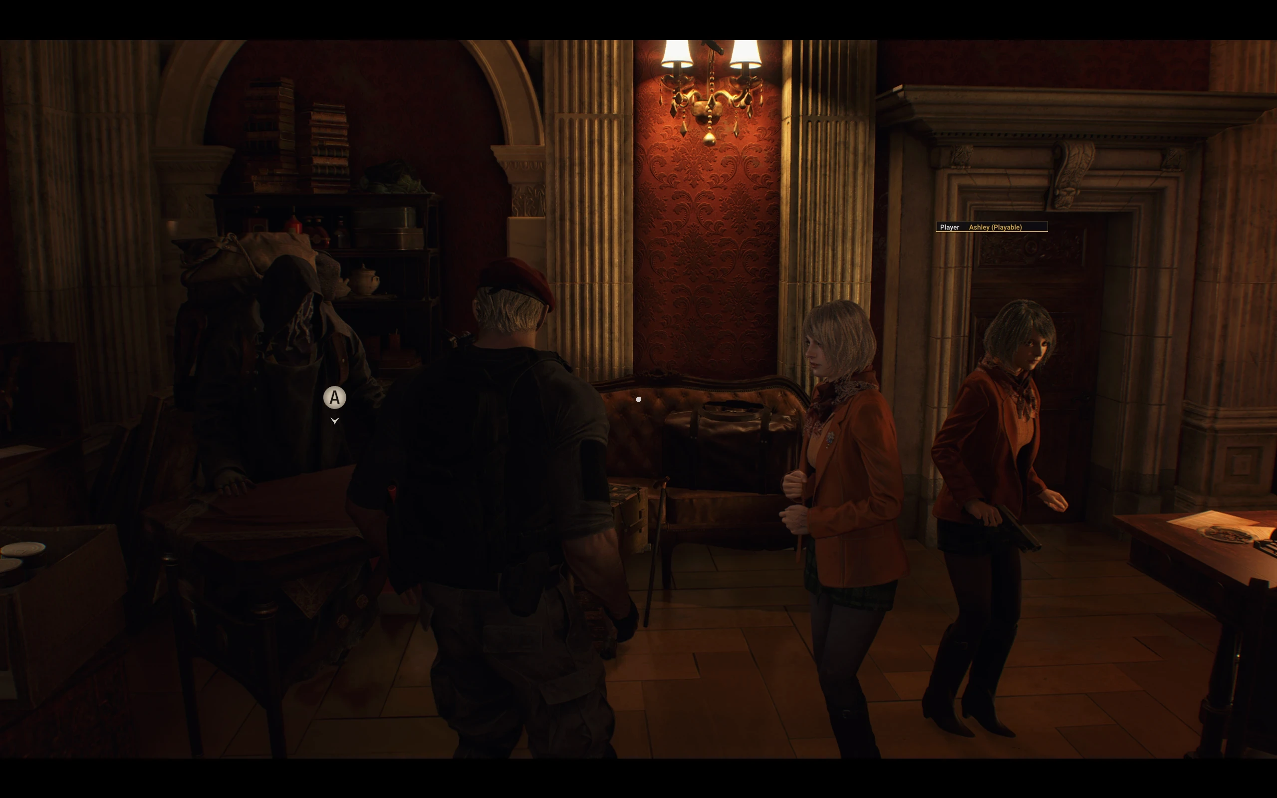 A shared campaign scene in the remake's co-op mod